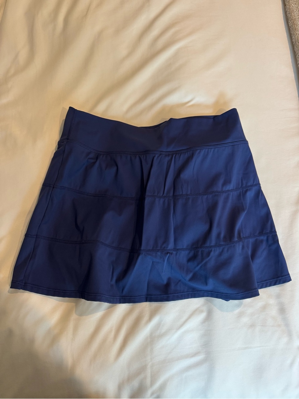 Pleated Athletic Skort in Navy Blue